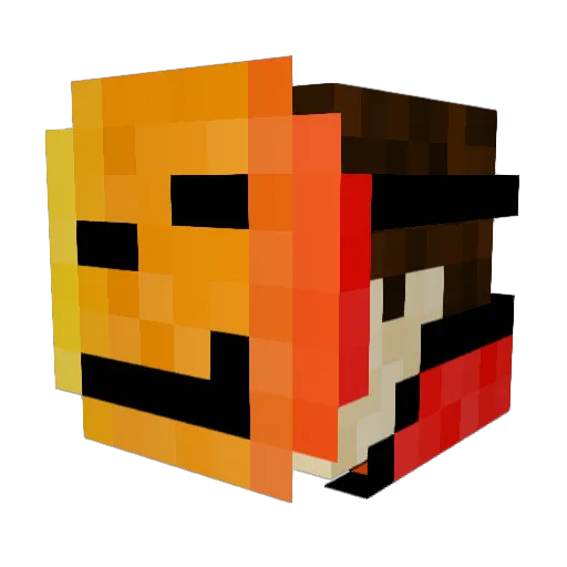 Hubert9611 Minecraft avatar head, 3D render