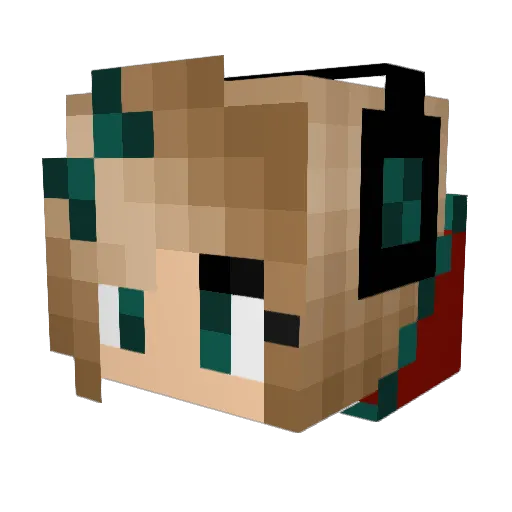 HubertFairbottom Minecraft avatar head, 3D render