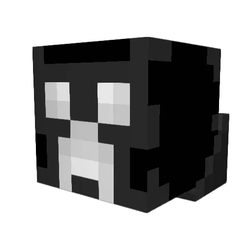 HubertHorse28 Minecraft avatar head, 3D render