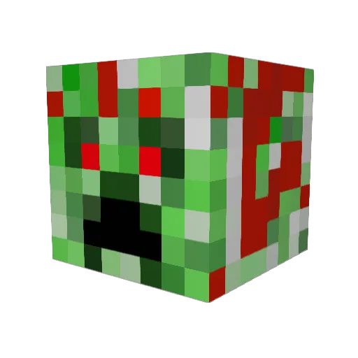 Hubert_Hubertson Minecraft avatar head, 3D render