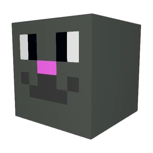 Huberta0 Minecraft avatar head, 3D render