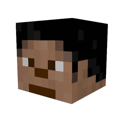 Hubes11 Minecraft avatar head, 3D render