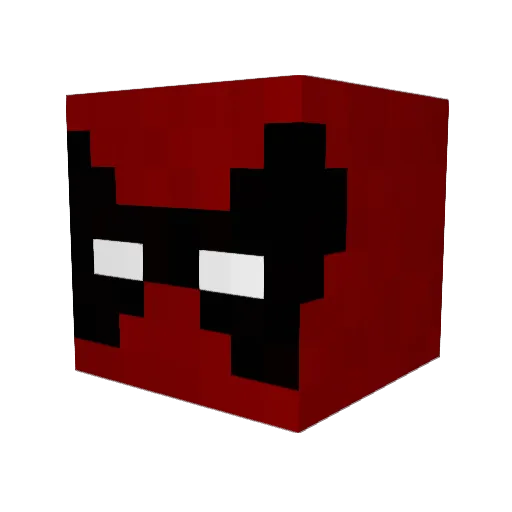 Hubi9001 Minecraft avatar head, 3D render