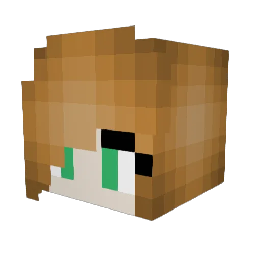 Hublaboo Minecraft avatar head, 3D render