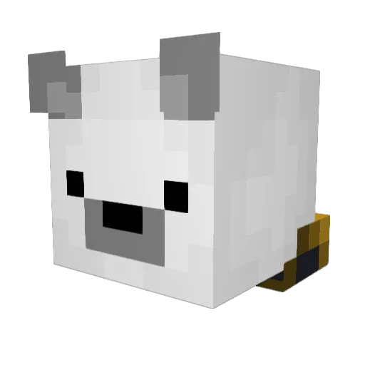 Hubll Minecraft avatar head, 3D render