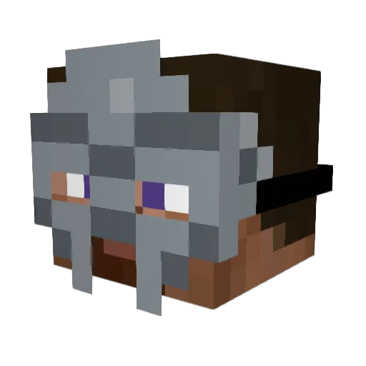 Hubonskyy Minecraft avatar head, 3D render