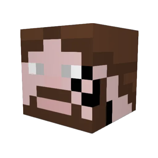 Hubrys000 Minecraft avatar head, 3D render