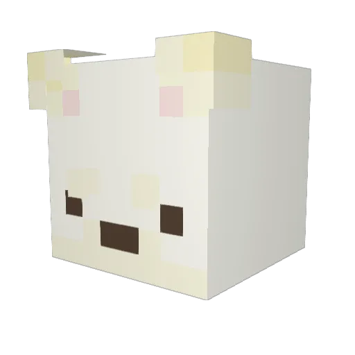 Huchoo Minecraft avatar head, 3D render