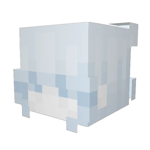 HuckJin Minecraft avatar head, 3D render