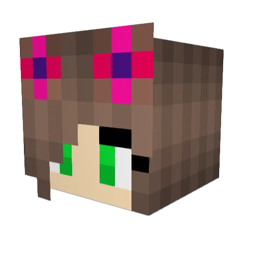 Huckia2000 Minecraft avatar head, 3D render