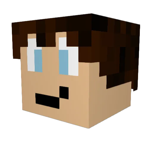 Huczkan69 Minecraft avatar head, 3D render