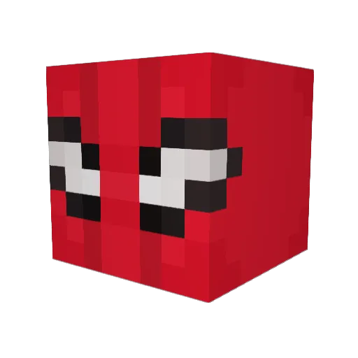 Hud00 Minecraft avatar head, 3D render