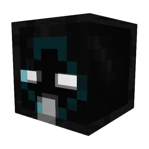 HudBudU Minecraft avatar head, 3D render