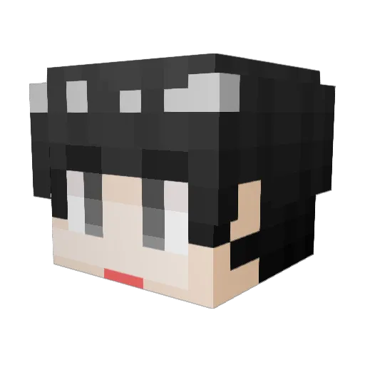 HudSe2 Minecraft avatar head, 3D render