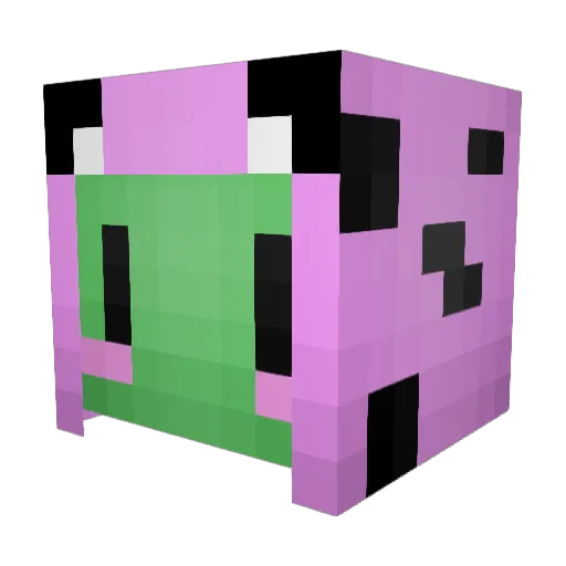Hudbudie Minecraft avatar head, 3D render