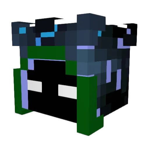 Hudcylel Minecraft avatar head, 3D render