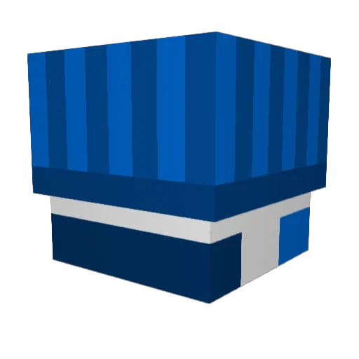 Huddy18 Minecraft avatar head, 3D render