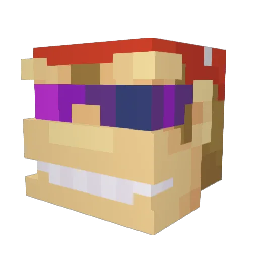 Huddz_420 Minecraft avatar head, 3D render