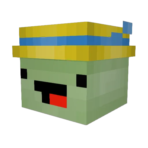 Hudson2077 Minecraft avatar head, 3D render
