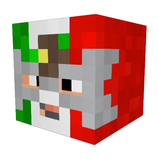 Hudson669 Minecraft avatar head, 3D render
