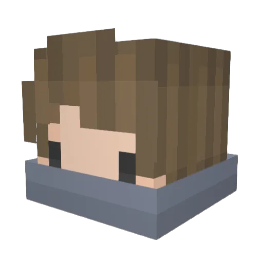Hudson Minecraft avatar head, 3D render