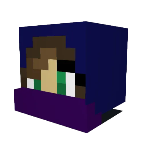 HudsonPH01 Minecraft avatar head, 3D render