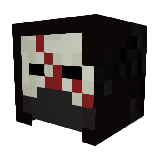 Hue8573 Minecraft avatar head, 3D render