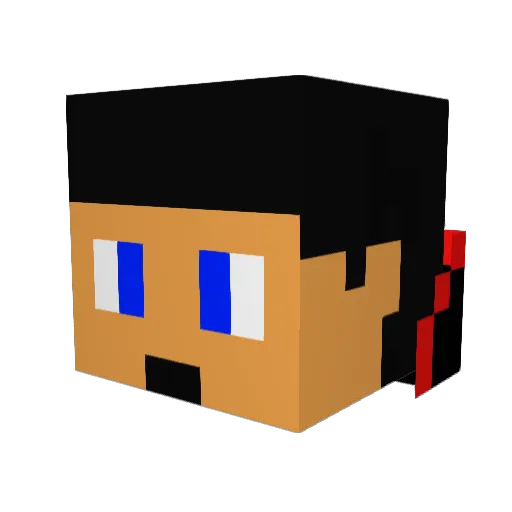 Huehnerpapa71 Minecraft avatar head, 3D render