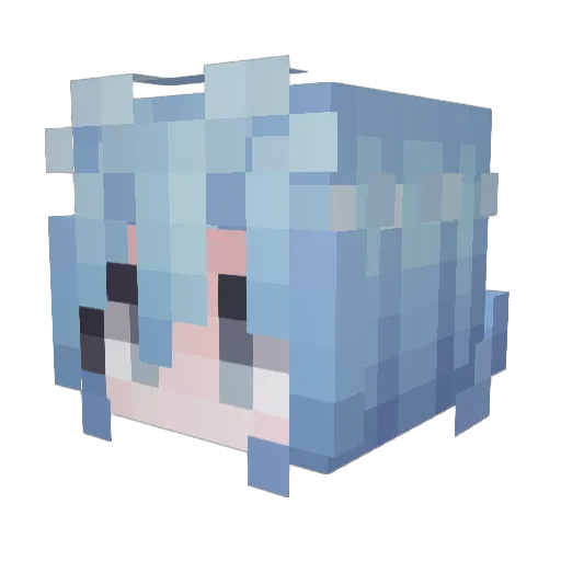 Hueijn14 Minecraft avatar head, 3D render
