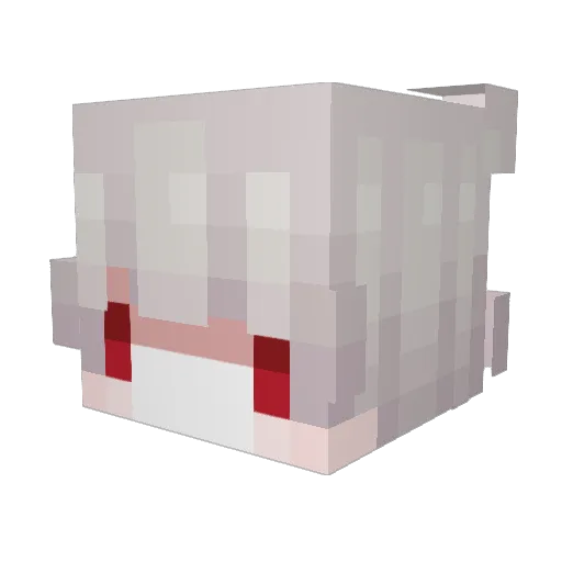 Hueqwue Minecraft avatar head, 3D render