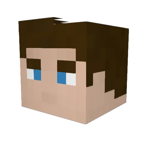 Hueriga3 Minecraft avatar head, 3D render