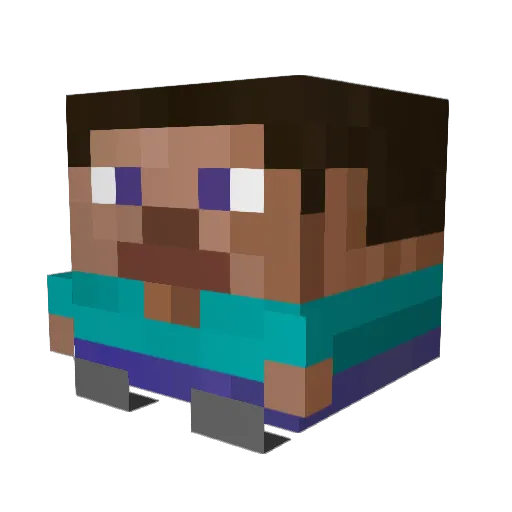Huerigalo Minecraft avatar head, 3D render