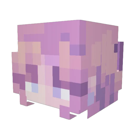 Huesause Minecraft avatar head, 3D render