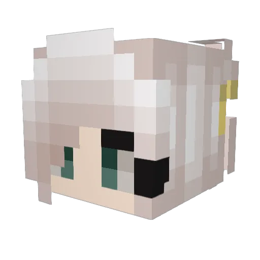 Huff_Le_Puff Minecraft avatar head, 3D render