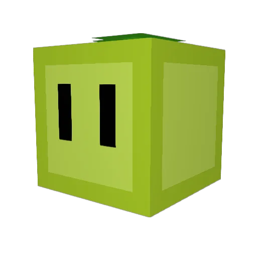 Huffenlux Minecraft avatar head, 3D render