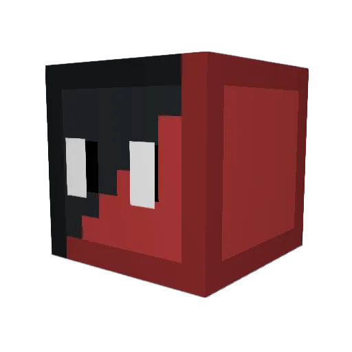 HufferBuffer Minecraft avatar head, 3D render