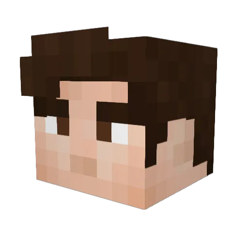 Hufflepuff7474 Minecraft avatar head, 3D render