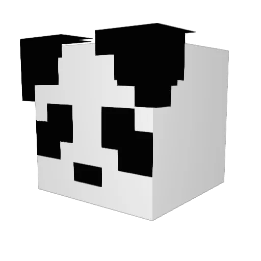 Hufnagle Minecraft avatar head, 3D render