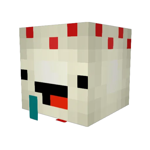 HugAndStay Minecraft avatar head, 3D render