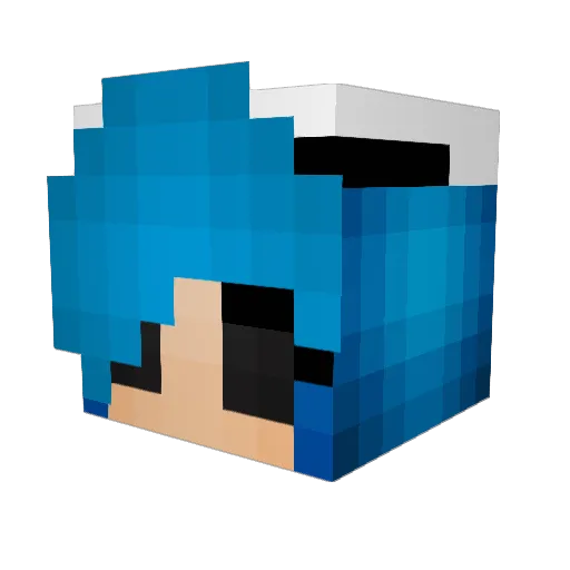 HugBug Minecraft avatar head, 3D render