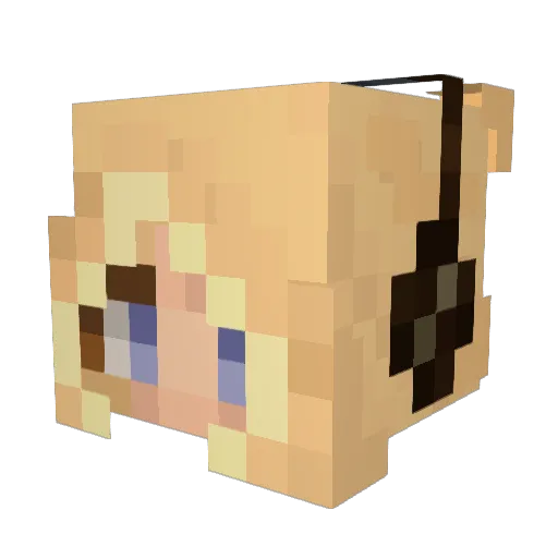 HugNug Minecraft avatar head, 3D render