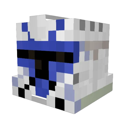 Hug_0 Minecraft avatar head, 3D render