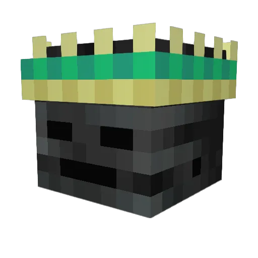 Hugan55555 Minecraft avatar head, 3D render