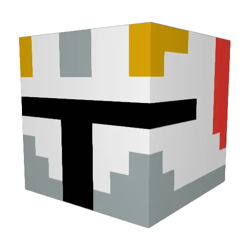 HugeBlockHead Minecraft avatar head, 3D render