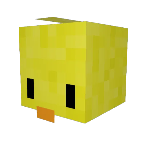 HugeGarry Minecraft avatar head, 3D render