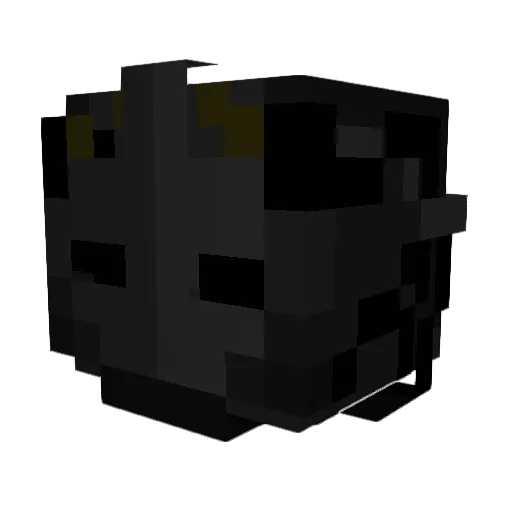 HugeSaurus Minecraft avatar head, 3D render