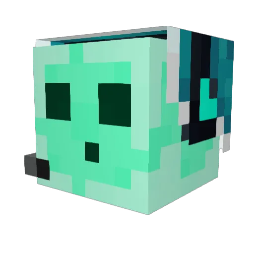 Hugemacdaddy Minecraft avatar head, 3D render