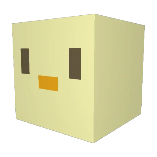 Hugeskyrose13 Minecraft avatar head, 3D render