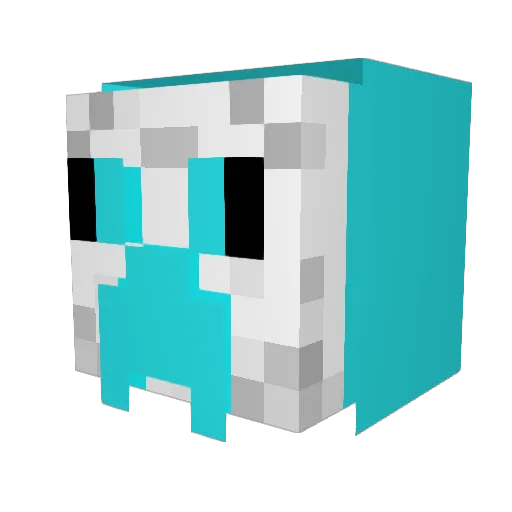 Hugglepuff1 Minecraft avatar head, 3D render