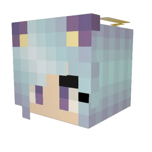 HuggyNikki Minecraft avatar head, 3D render